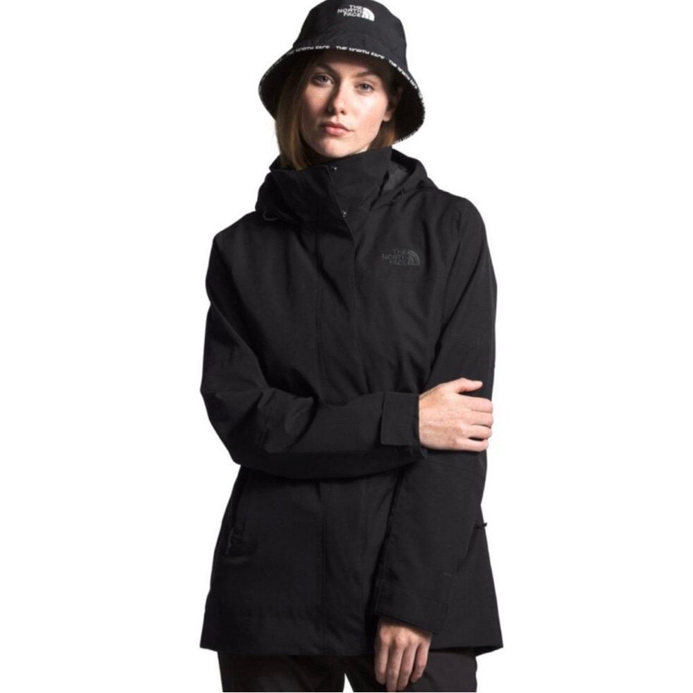 Women’s north face Laney black trench raincoat